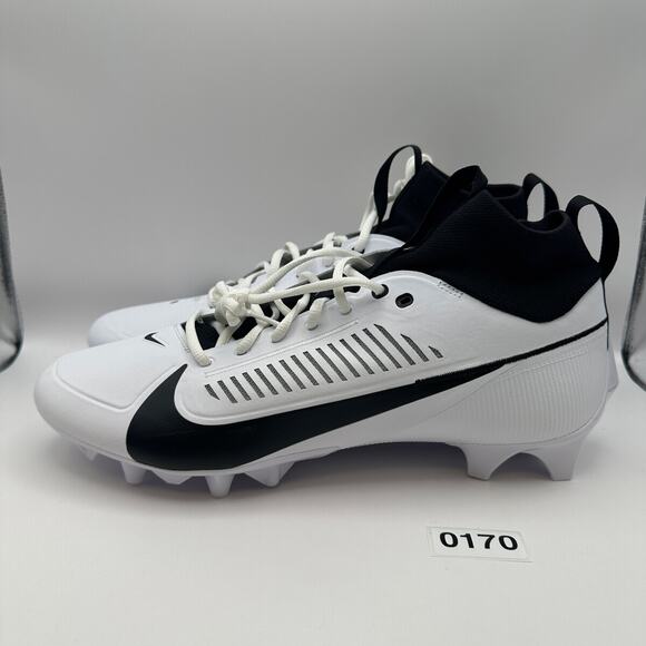 NIKE Men\'s 13 Vapor Edge PRO 360 2 Football Cleats Black/White main image 7